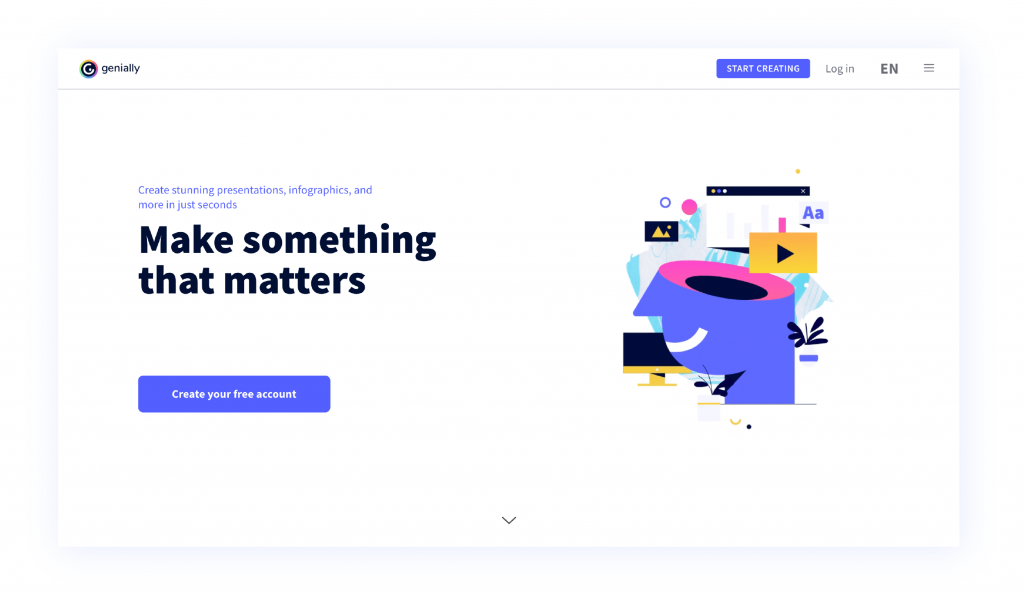 Restyling Genially Home Web