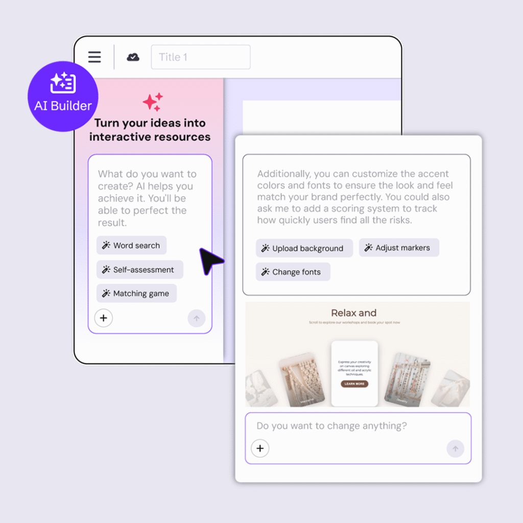 Genially AI Builder para crear contenidos con IA