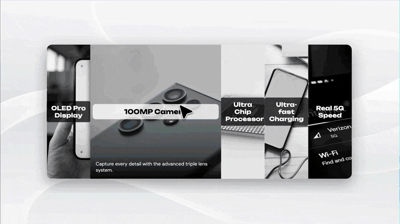 GIF ilustrando Genially AI Builder para crear contenidos interactivos con IA para marketing